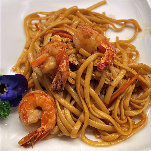 sautées aux scampis
